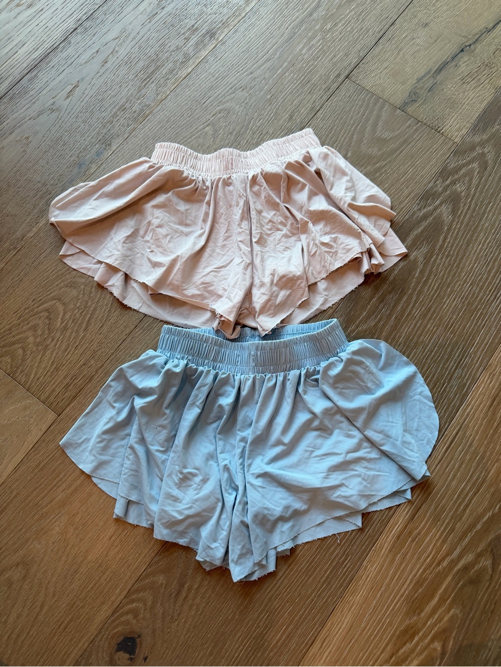 Azarhia YS 6/7 Flutter Shorts in Light Pink & Light Blue